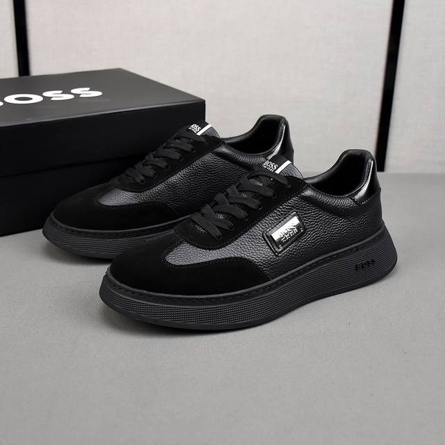 Boss's latest casual men's shoes, a stylish and trendy design with a simple and