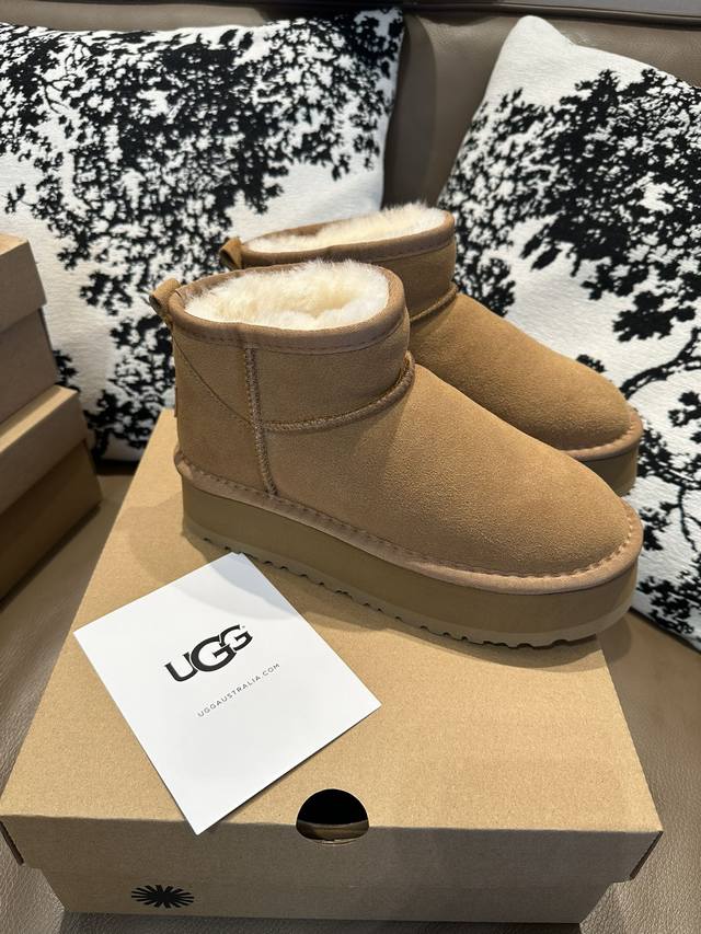 Ugg Basic Thick-Soled 100% Wool Snow Boots, Sizes 35-40 (Ddd)