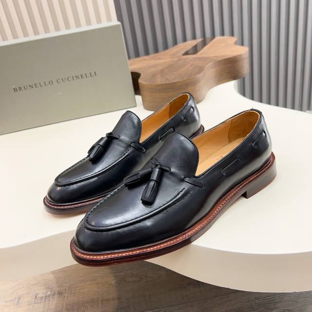Brunello Cucineli Loafers. Exquisite materials meet the classic style of penny l