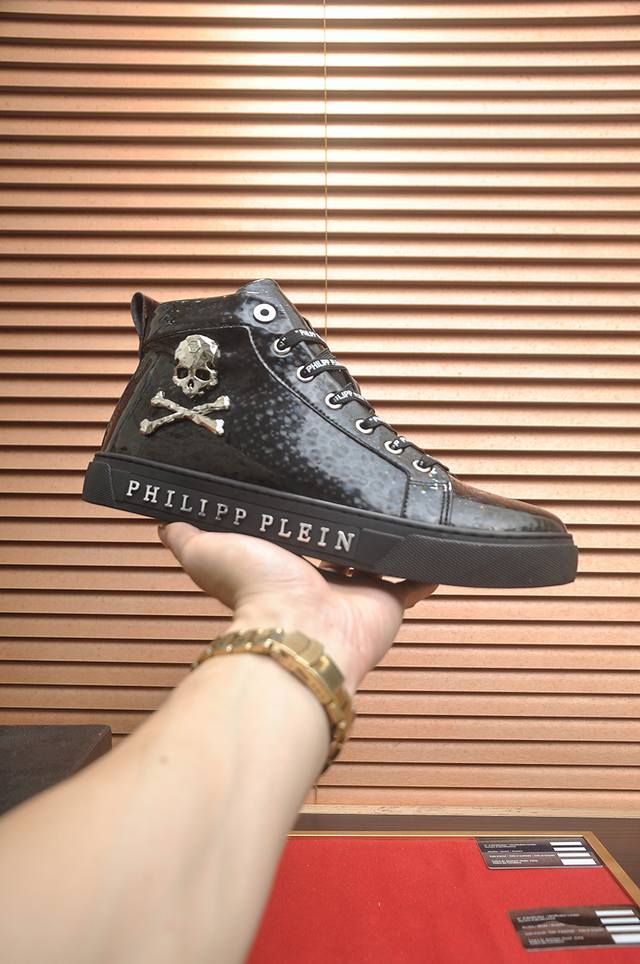 Factory Price Philipp Piein High-Top Leather Top with Full Sheepskin Lining - La