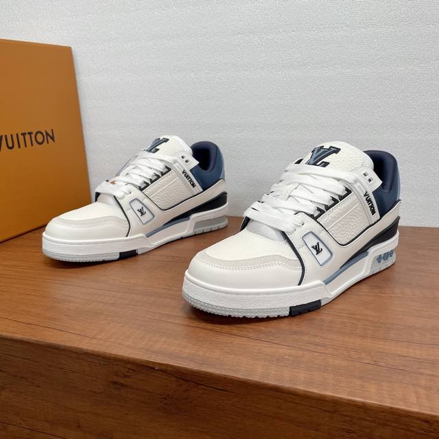New LV Trainer Men's Sneakers - Shipped! This LV Trainer sneaker is crafted from