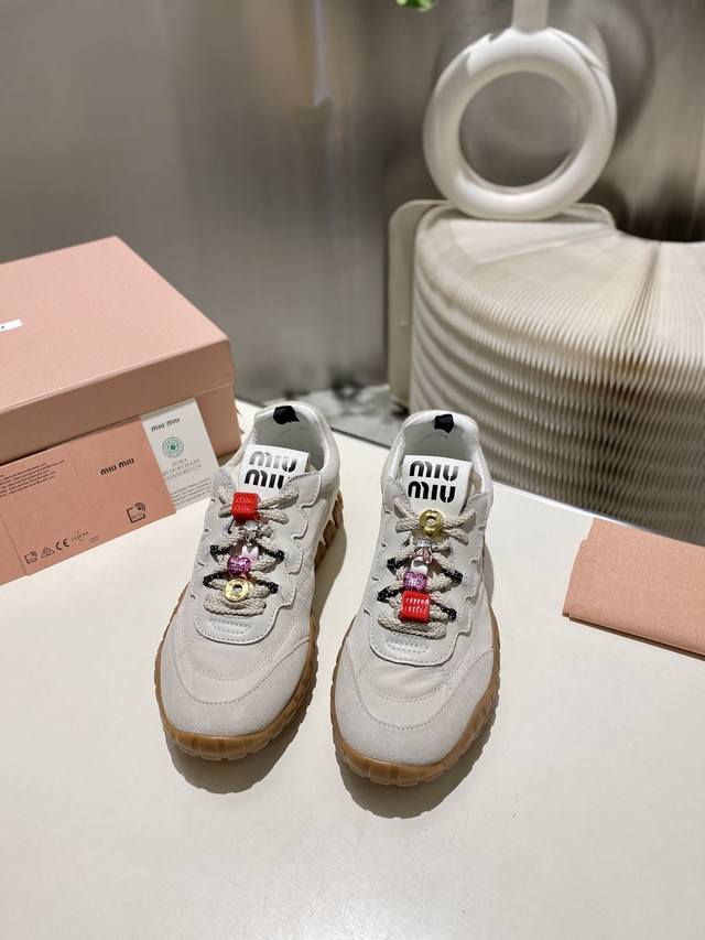 Miu Miu 2025 Forrest Gump Casual Shoes/Sneakers, Spring/Summer New Arrival, Tren