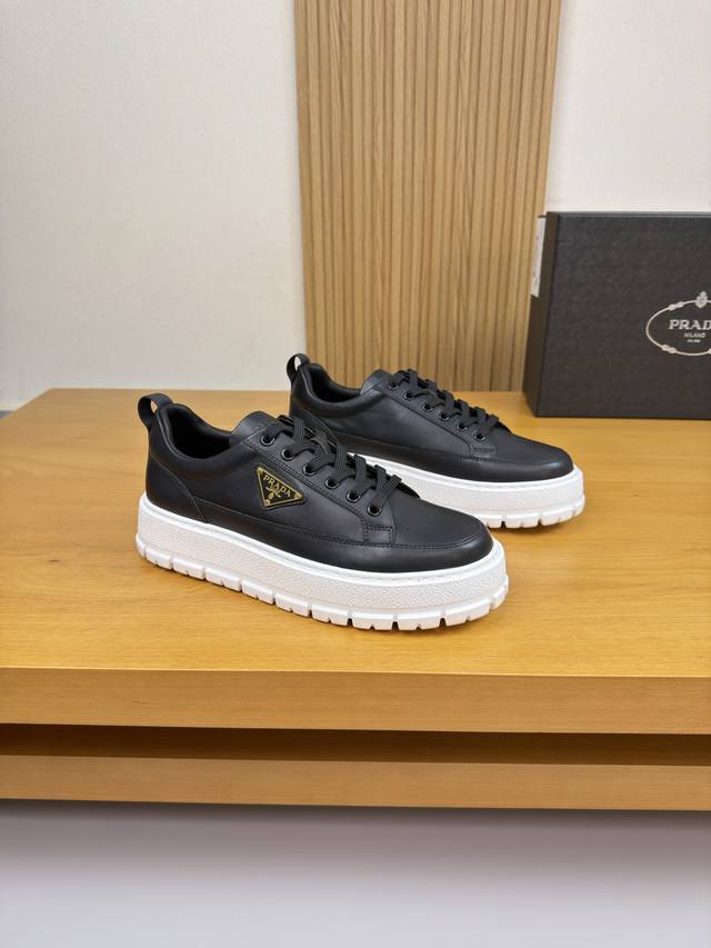 Prada - High-end quality original single casual sports shoes - Upper: Imported N
