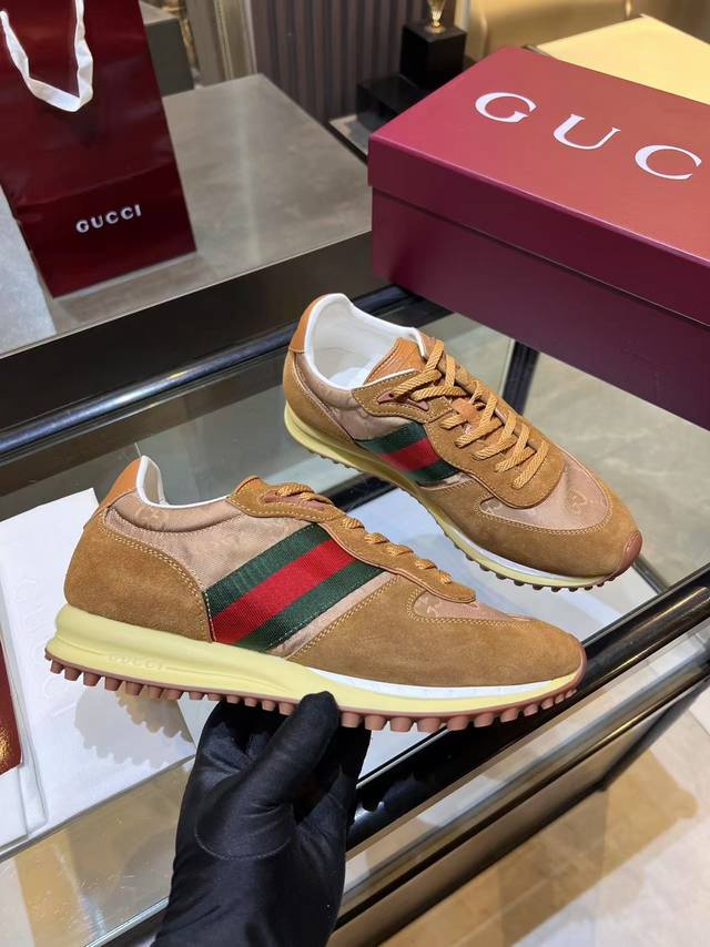 Price: Gucci Re-Motion series high-quality platform casual sneakers, latest runw