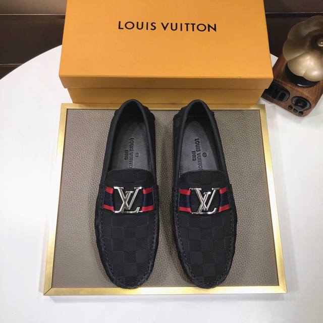 Factory direct wholesale LV driving shoes with sheepskin lining, new style now a