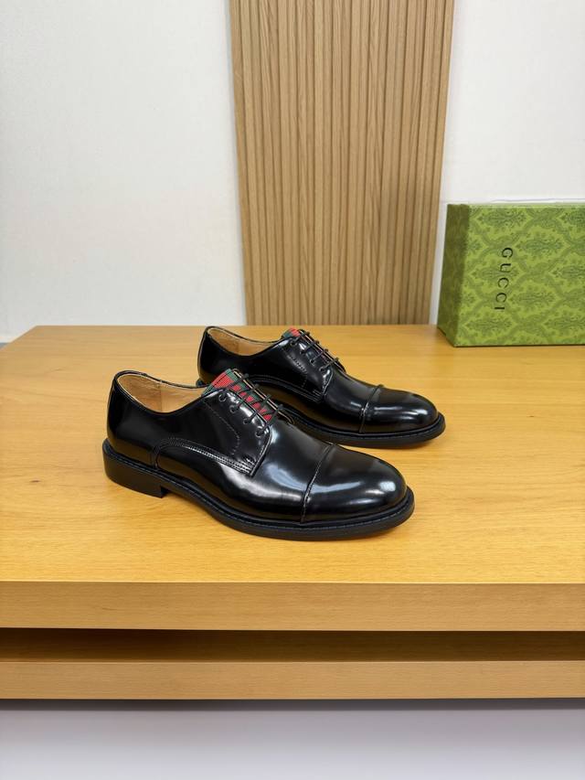 Gucci - High-end quality original single-piece formal leather shoes - Upper: Spl Gucci - High-end quality original single-piece formal leather shoes - Upper: Spl