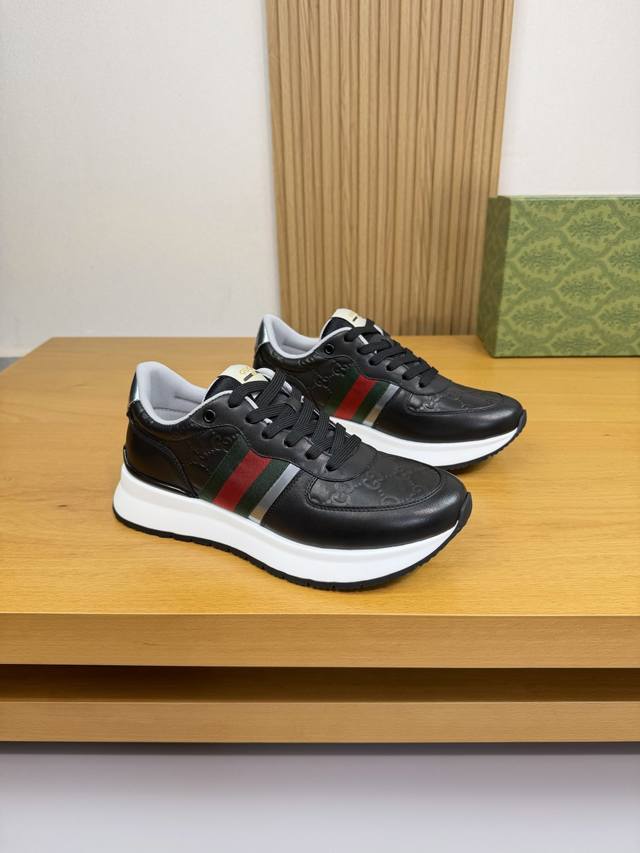 Gucci - High-end quality original single casual sports shoes - Upper: Nappa calf