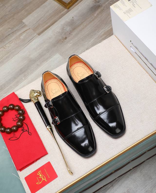 Factory Price P High-end Water-dyed Cow Leather Cl High-end Custom Leather Shoes