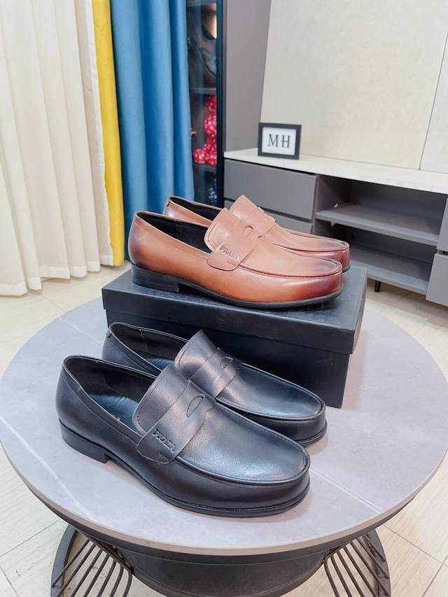 Factory Price Prada Shoes, Top-Tier Italian Imported Original Custom-Made Split-