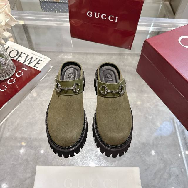 Women's Mule Shoes with Horsebit Buckle Horsebit pays homage to the brand's eque