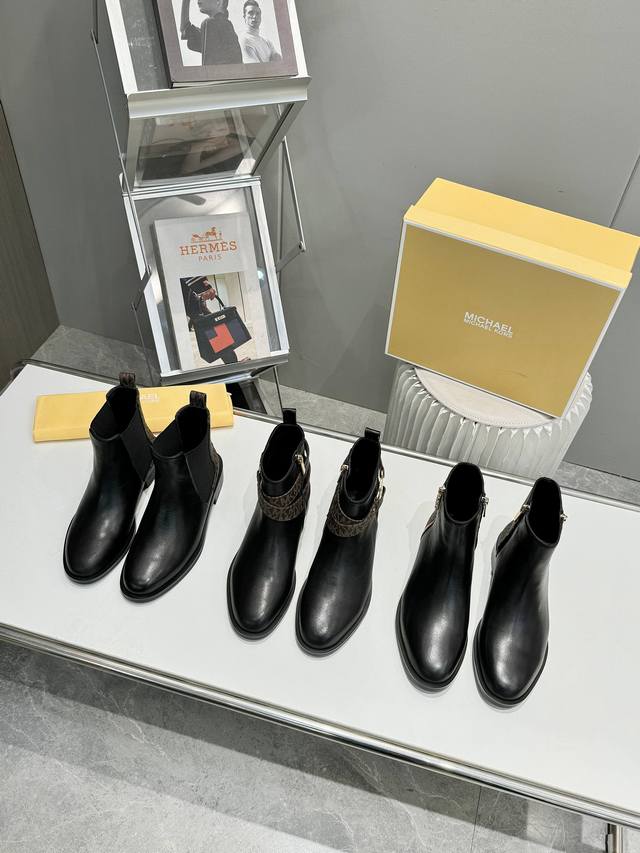 Michael Kors 2025 Fall/Winter New Martin Boots, Styles 2, 3, and 4. Available si