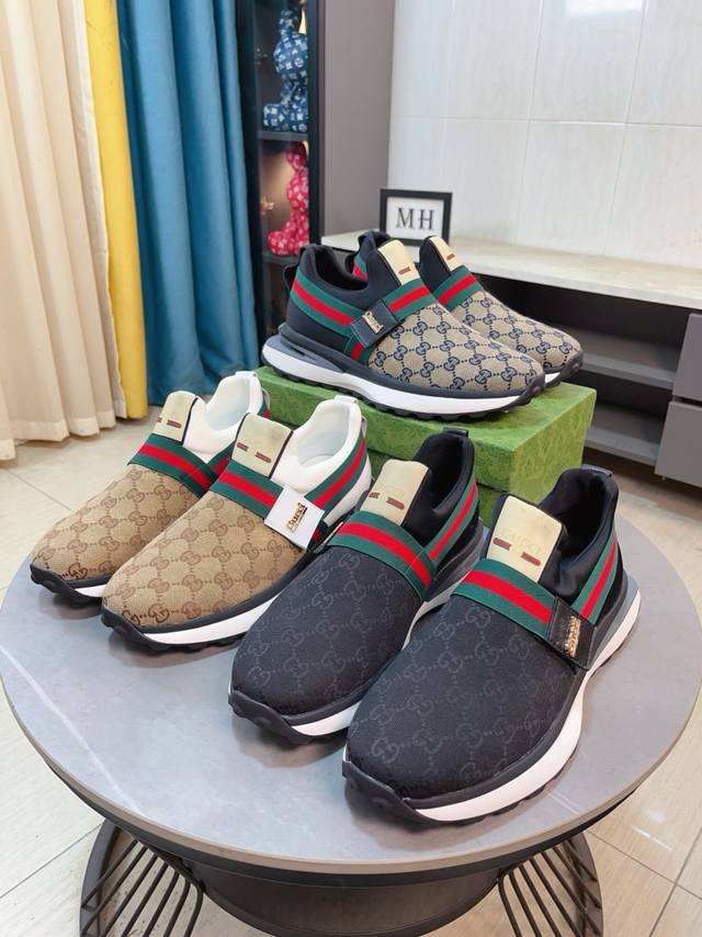 Factory Price P Gucci New Men's Shoes, a high-end brand, the latest fashionable