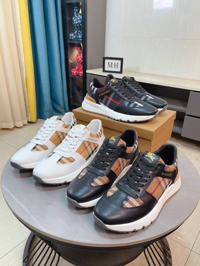 Factory Price P Burberry's new lace-up casual men's shoes are now available! The