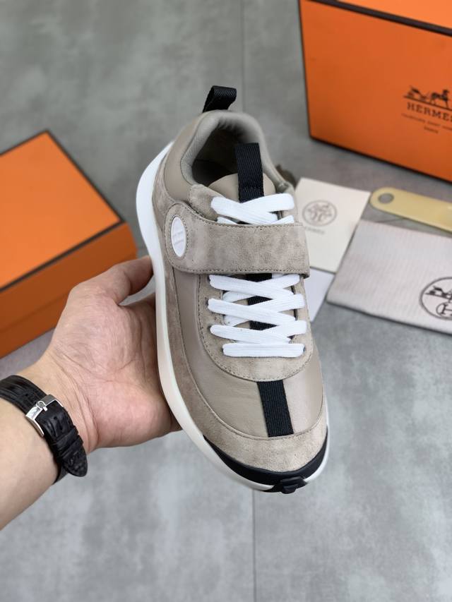 Factory direct price, top-tier original Hermes Drift Sneaker, autumn new casual