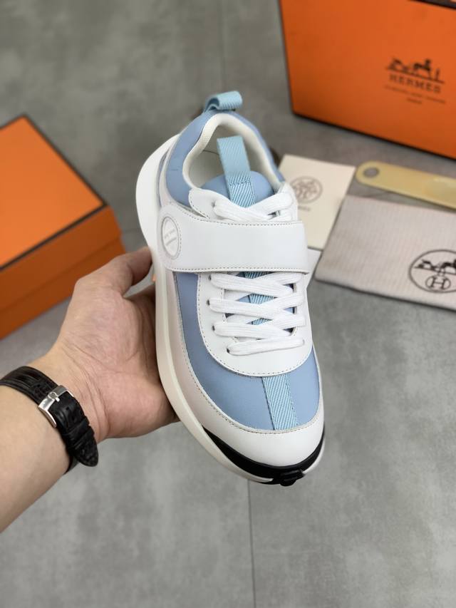Factory direct price, top-tier original Hermes Drift Sneaker, autumn new casual