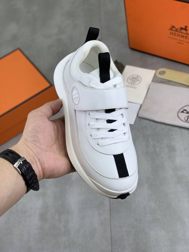 Factory direct price, top-tier original Hermes Drift Sneaker, autumn new casual