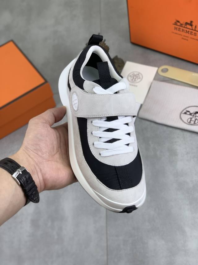 Factory direct price, top-tier original Hermes Drift Sneaker, autumn new casual