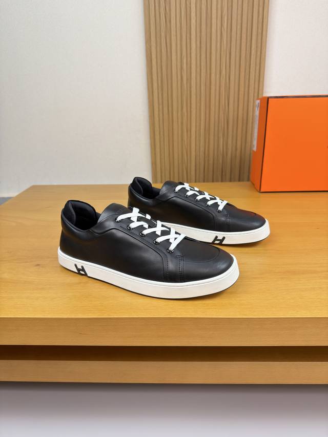 Hermes - High-end quality original single casual sports sneakers - Upper: Nappa