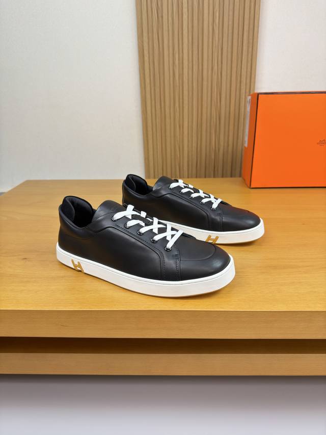 Hermes - High-end quality original single casual sports sneakers - Upper: Nappa