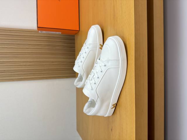 Hermes - High-end quality original single casual sports sneakers - Upper: Nappa