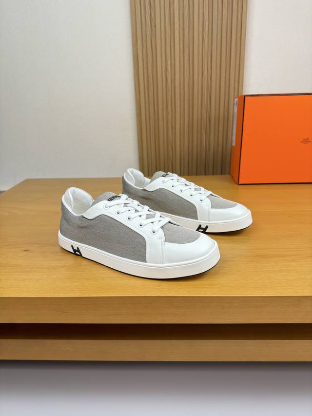 Hermes - High-end quality original single casual sports sneakers - Upper: Nappa