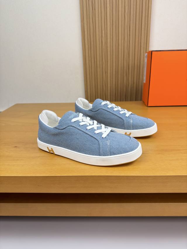 Hermes - High-end quality original single casual sports sneakers - Upper: Brand