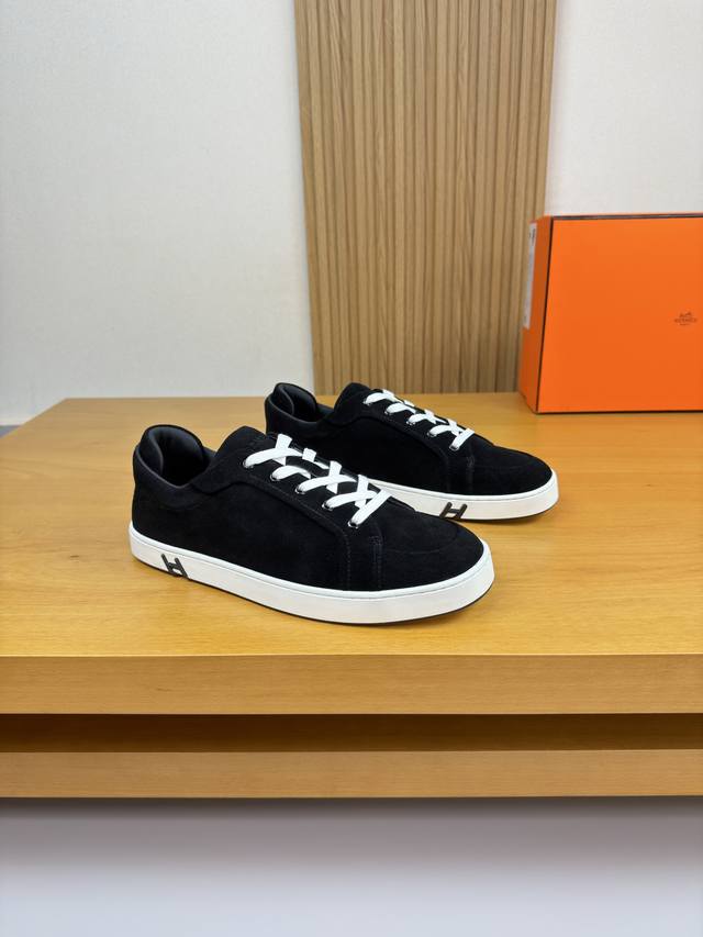 Hermes - High-end quality original single casual sports sneakers - Upper: High-g