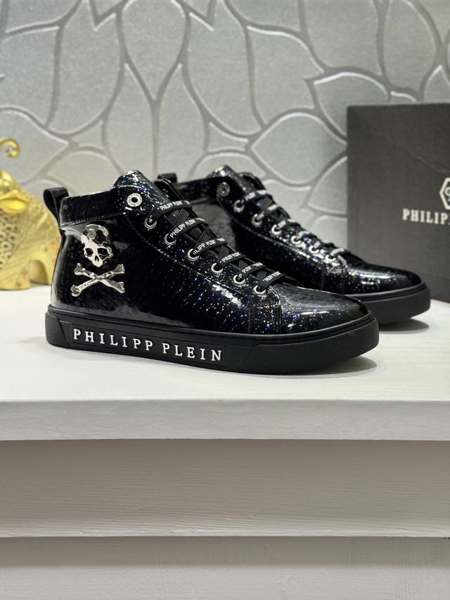 Philipp Plein - Philipp Plein Men's High-Top Casual Shoes. Based on classic desi