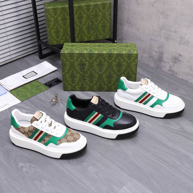 Product Brand: Gucci Men's Casual Sneakers True to Size: 38-44 Materials: Select