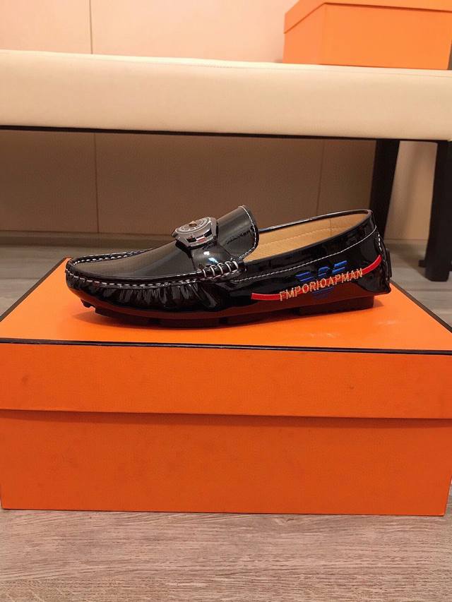 Factory Price P Fashionable Armani Loafers, a hot-selling style. Featuring a pre
