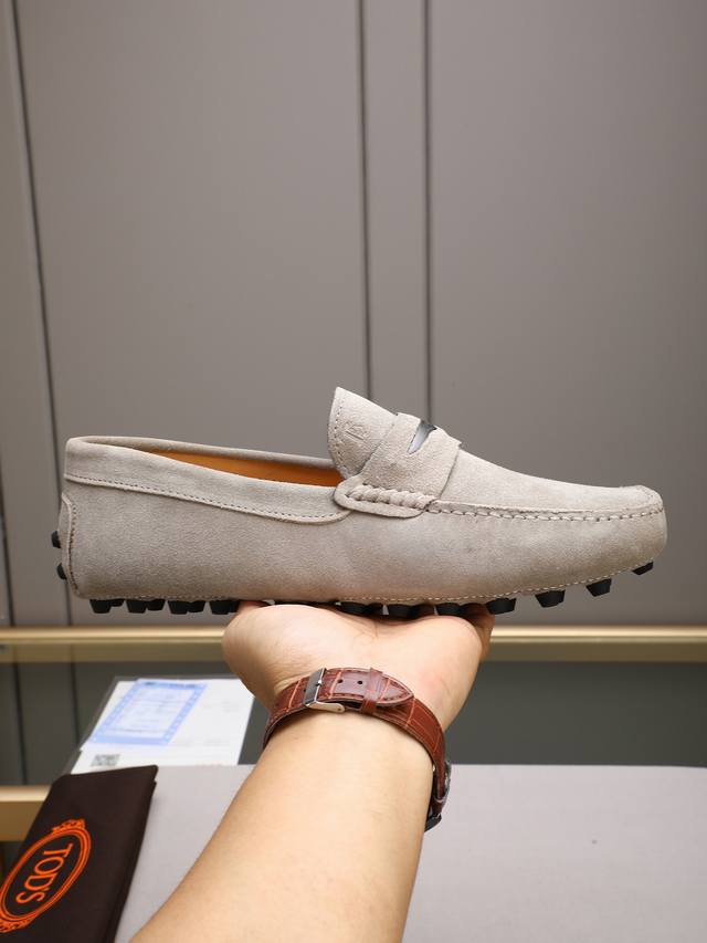 Tod's premium classic men's driving shoes, same style as the official website, h