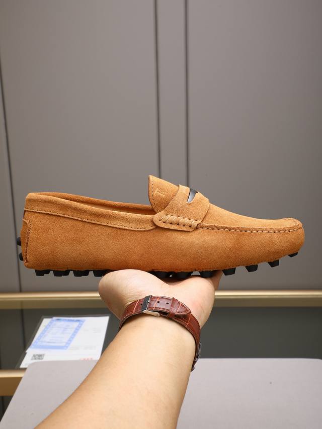 Tod's premium classic men's driving shoes, same style as the official website, h