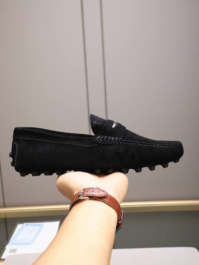 Tod's premium classic men's driving shoes, same style as the official website, h