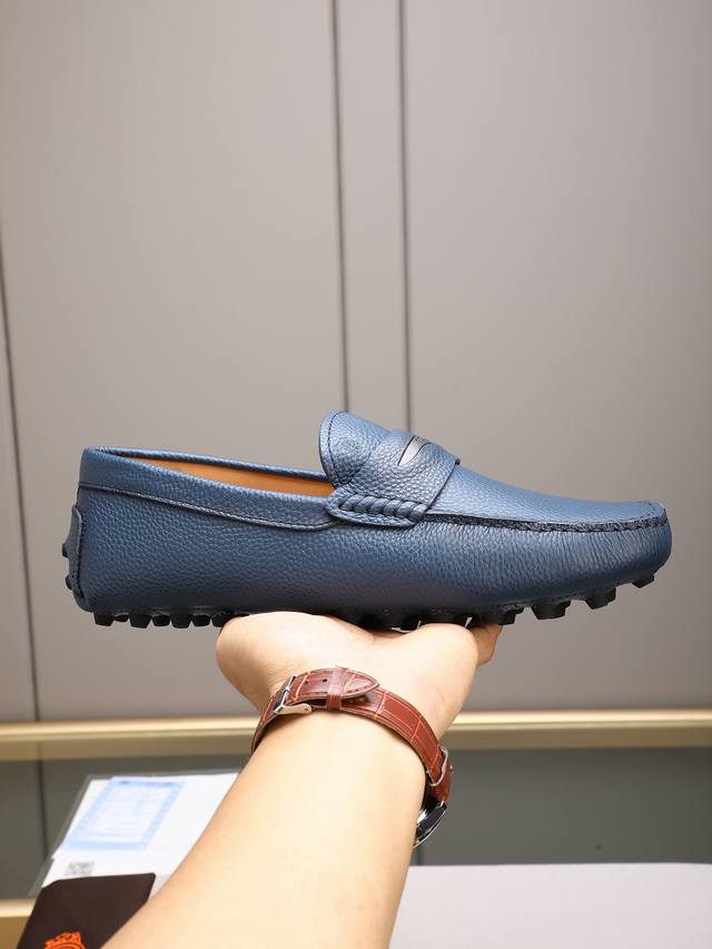 Tod's premium classic men's driving shoes, same style as the official website, h