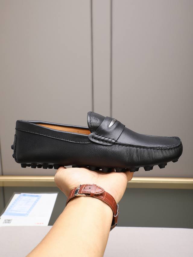Tod's premium classic men's driving shoes, same style as the official website, h