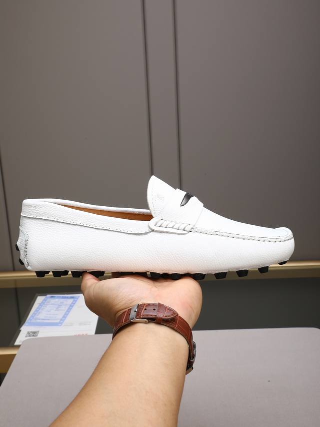 Tod's premium classic men's driving shoes, same style as the official website, h
