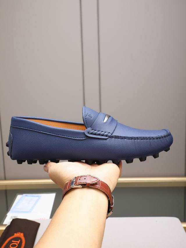 Tod's premium classic men's driving shoes, same style as the official website, h