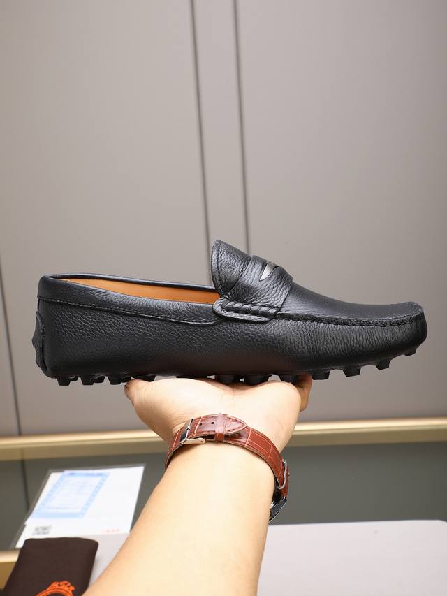 Tod's premium classic men's driving shoes, same style as the official website, h