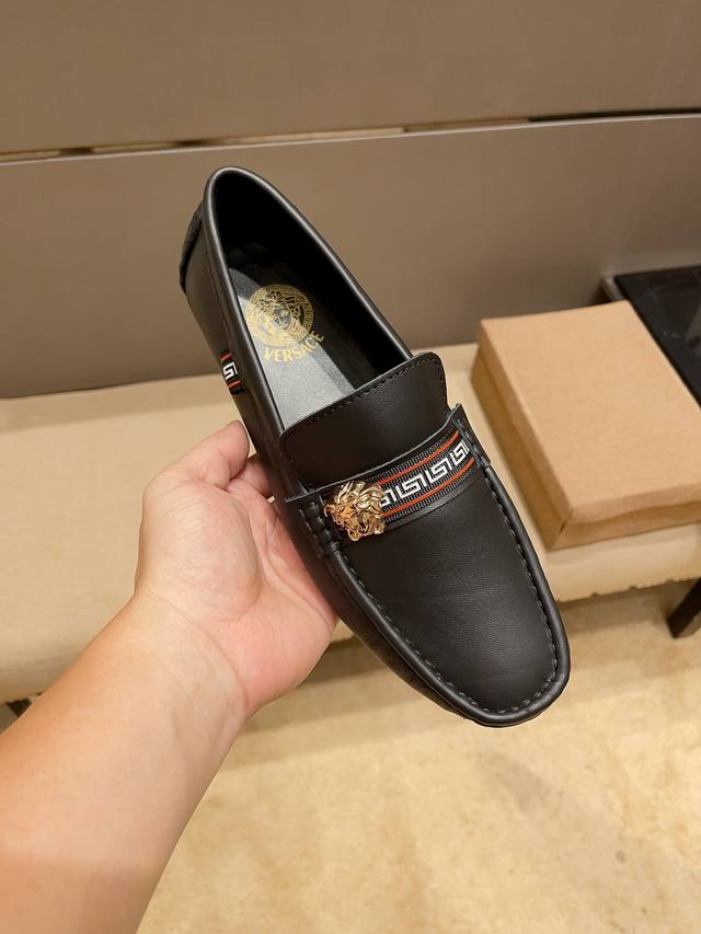 This is a high-end, best-selling Versace driving shoe from the official website.