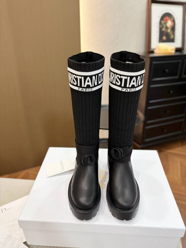 Factory direct price Dior Chrono 25Ss high-version new mid-top boots. Simple and