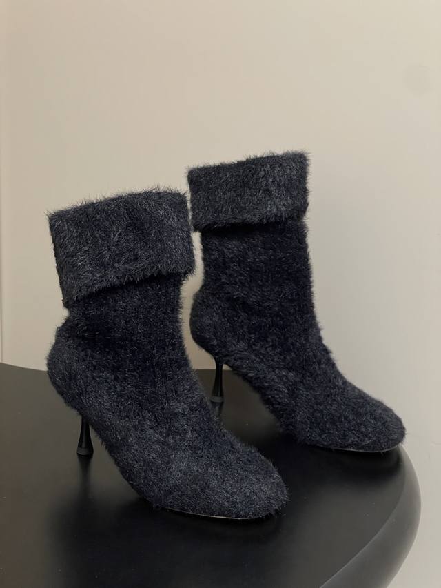 Gianvito Rossi 25Wf Autumn/Winter New Style Rossi Gr Knitted High-Heeled Sock Bo