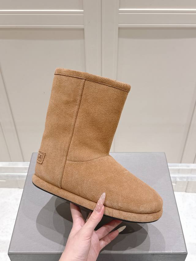 Balenciaga | Fall/Winter 2025 New Collection Mid-Calf Wool Snow Boots Breaking t