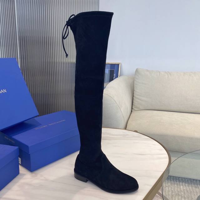 Sw Lowland 2.5Cm Classic Stretch Over-the-Knee Boots (Ddd) Silk Lined. A classic