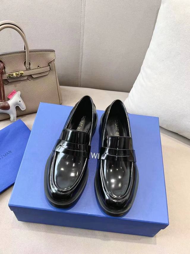 Sw Early Spring New Loafers - Classic luxurious patent leather craftsmanship inj
