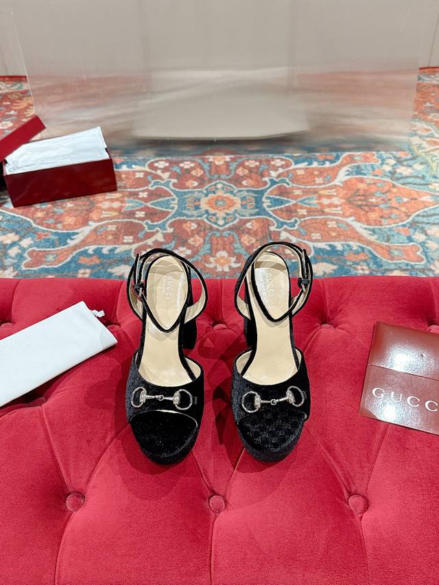 Gucci* Classic runway horsebit platform sandals. Gucci always impresses with its