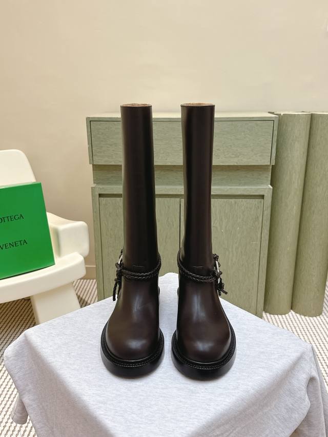 High-quality reseller | 0672 Bottega Veneta slip-on trendy riding boots, high-to