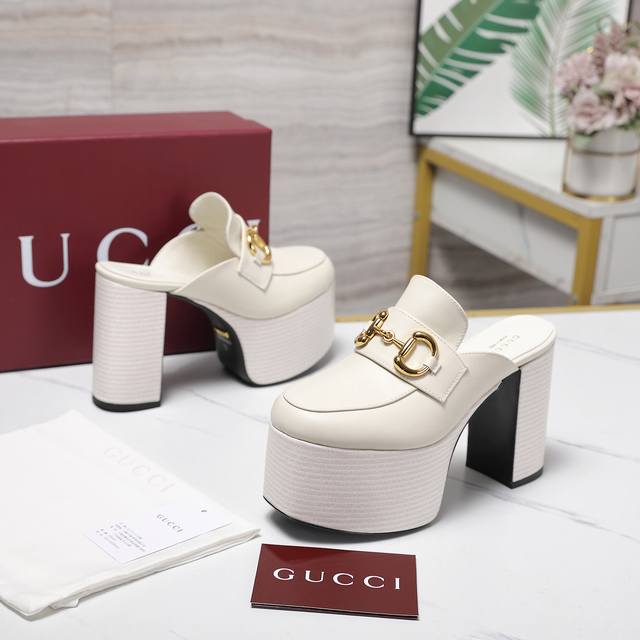 Top-quality Gucci 2025 Spring Collection New Waterproof Platform High-Heeled Rom
