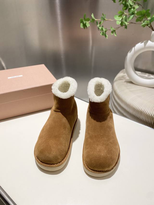 Factory Price P Miu Miu 2025 Fall/Winter Runway New Snow Boots. The most worthwh