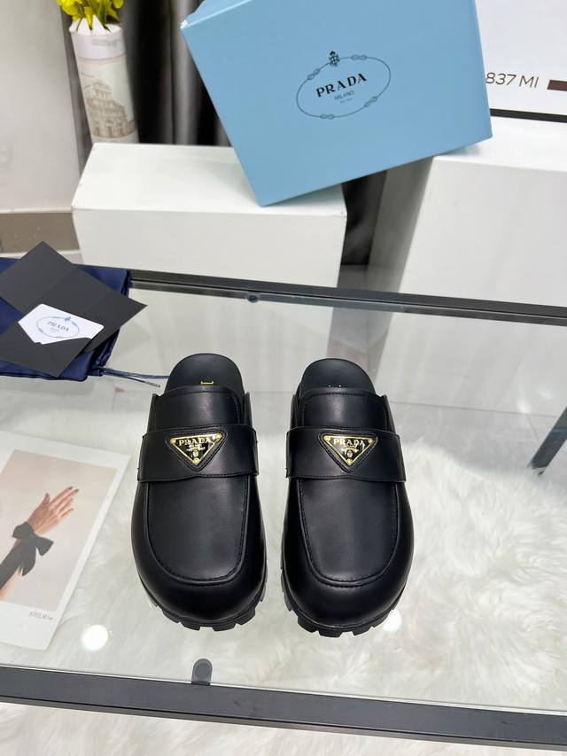 Top-tier market version 2660Ss Prada triangle logo, top quality, combining elega