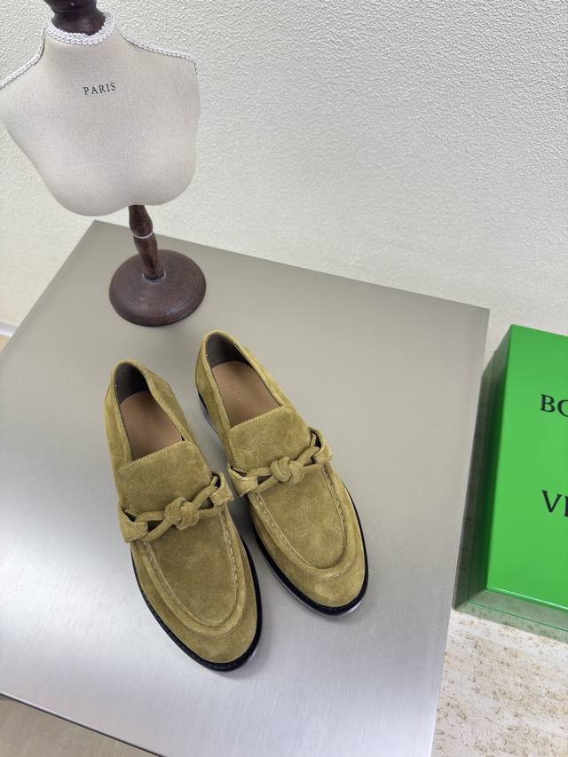 Leather Buckle Shoes Bottega Venet* Women's Astaire Loafers 1:1 replica of the o Leather Buckle Shoes Bottega Venet* Women's Astaire Loafers 1:1 replica of the o